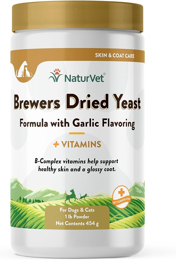 NaturVet Brewers Dried Yeast Formula with Garlic Flavoring Plus Vitamins for Dogs